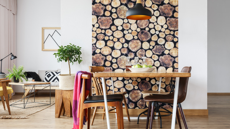 Using Peel and Stick Wallpaper or Paint to Define Spaces