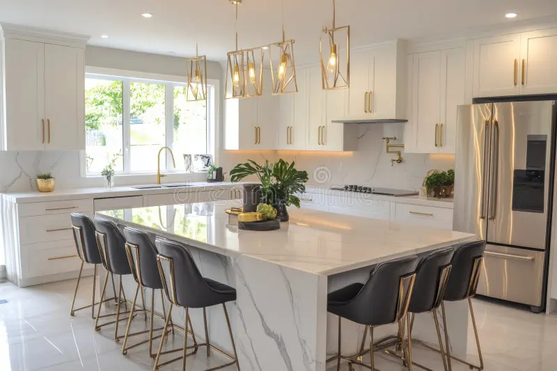 Cream Gloss Cabinets