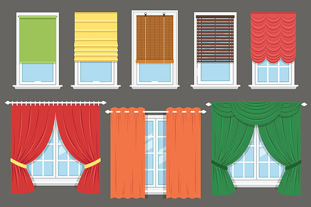 illustration of different tieback styles