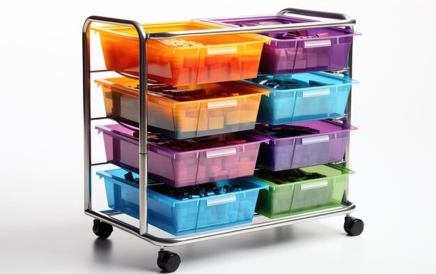 Metal Kitchen Trolley with Baskets
