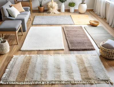 Different Rug Shapes in room