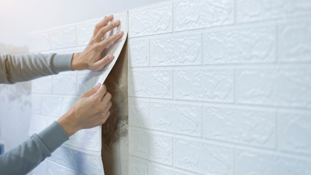 how to apply peel and stick wallpaper