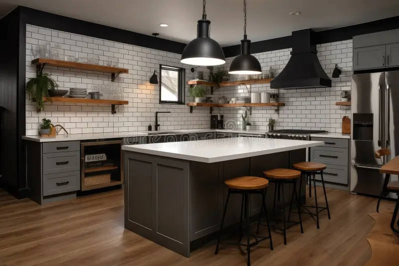  Industrial Style Tile for Kitchens