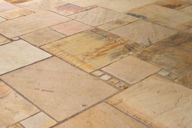 Buff Sandstone Kitchen Tiles